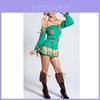 Popular Movie Green Witch Costume Polyester Stage Performance Outfit For Women