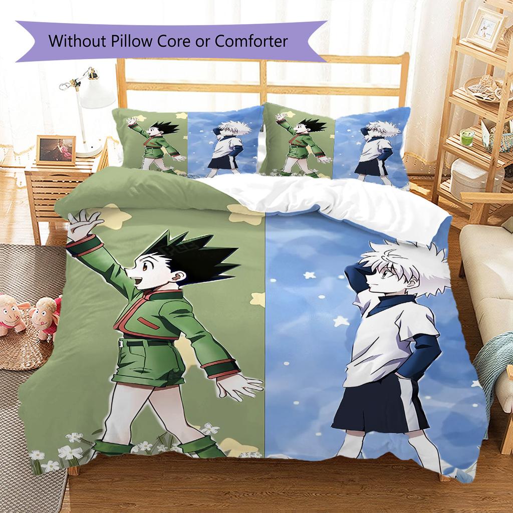 Hunter Pattern Bedding Quilt Set Quilt Cover Pillowcase Home Decoration Birthday Gift (1 * Duvet Cover + 2 * Pillowcase, Without Core)