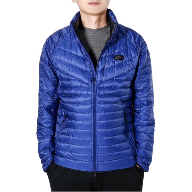 Nike Down Jackets Men's Blue Stand Collar Moderate Other 693530-455