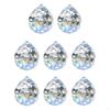 8Pieces 20mm Clear Glass Crystal Prisms Ball Chandelier Pendants Suncatchers X3UC