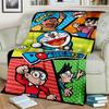 3D-Druck D-Doraemon Anime-Cartoon-Decke, weiche Überwurfdecke für Zuhause, Schlafzimmer, Bett, Sofa, Picknick, Reisen, Büro, Decke, Kind