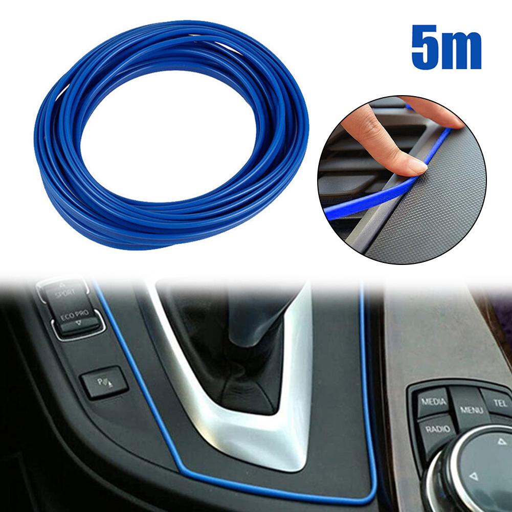 דפוס אוניברסלי לרכב קישוט רצועות גמישות 5M פנים אוטומטיות פיתוחים לרכב כיסוי דשבורד דשבורד דלת עיצוב רכב