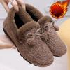 Order A Size Up Women's Winter Faux Fur Loafers Warm Cozy Slipper Non Slip House Shoes for Indoor Outdoor Flat Shoes