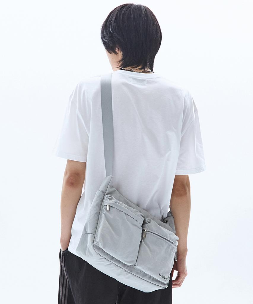 Raiment Hobo Citywalker Multi Crossbody Bag_Gray