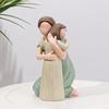 Mother Daughter Figurine Resin Mother Daughter Hugging Statue Birthday Mother's Day Gift for Bedroom Living Room Decor