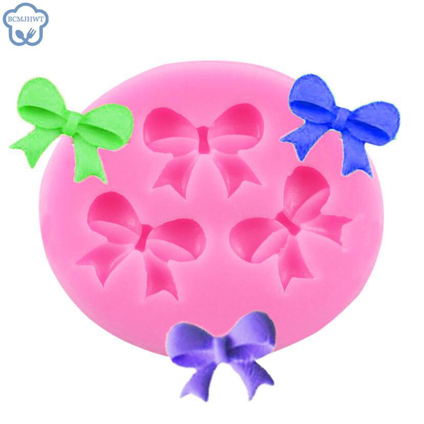 1 stuks Cartoon Vlinderdas Siliconen Vorm Voor Chocolade Fondant Gelei Snoep Taartdecoratie Bakgereedschap Strik Hars Kunst Vormen