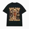 Tung Tung Tung Sahur Mazza da Baseball Divertente Meme Maglietta Abbigliamento Donna Moda Stile Umoristico Magliette Unisex Estate Girocollo Top
