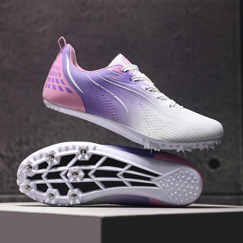 Spring New Nail Sprint Medium and Long Distance Running High Jump Track and Field Shoes Men's Competition Women's Running Nail Football Running Shoes