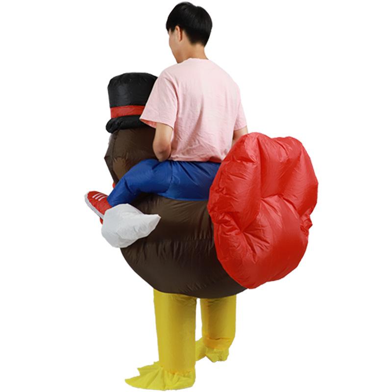 Thanksgiving Turkey Inflatable Suit Props Halloween Party Funny Event Snot Turkey Inflatable Suit
