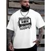 Men'S Hip-Hop Style Graphic T-Shirt - Featuring a Retro Cassette Design, This Breathable Summer Crew Neck Top Is Perfect for Casual Streetwear