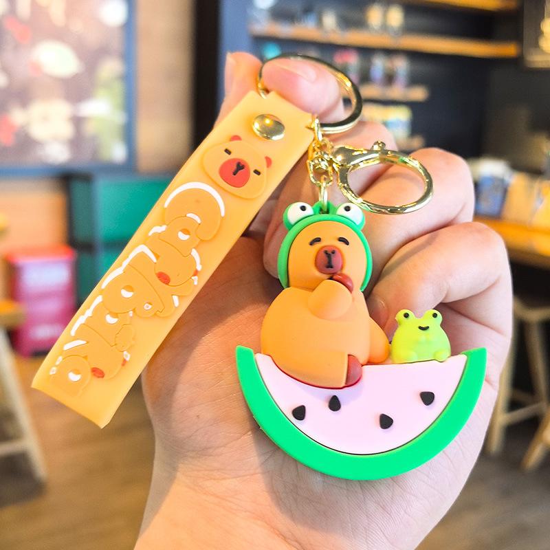 15ème Génération Mignon Dessin Animé Capybara Porte-clés Distributeur de Jouets Mignon Cochon Cadeau de Noël Petit Cadeau Cadeaux Personnalisés Mode