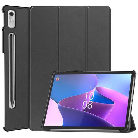 Etui Na Tablet Lenovo Tab P11 Pro 2 Gen 11.2 Tb-132Fu Tb-132Xu Obudowa Case Alogy Book Cover Czarne + Szkło