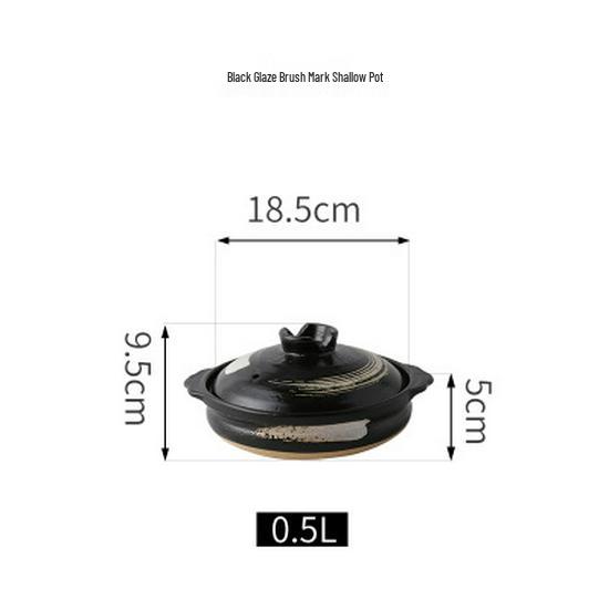 Bao Yi High-Temperature Japanese Ceramic Clay Soup Pot for Gas Stove