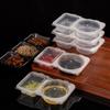 Disposable Portable Two-compartment Sauce Box Seasoning Cup Dipping Box