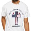 Faith Freedom 1776-2026 American Flag Cross T-Shirt | 250 Years Patriotic