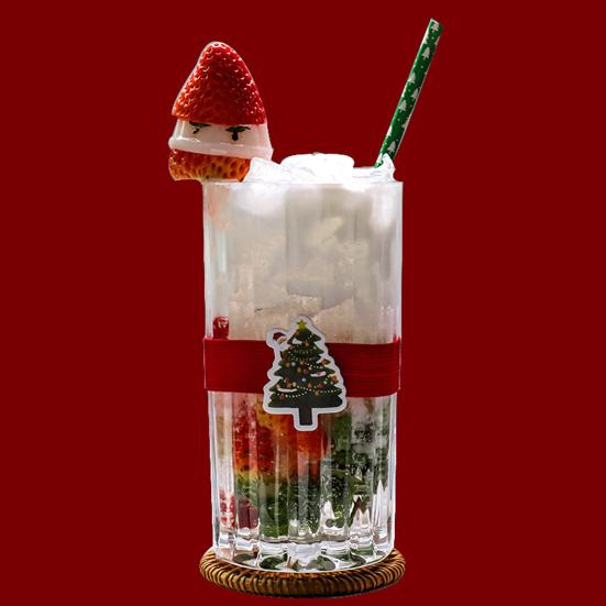 100 Pcs Paper Straws Diversed Food Grade Degradable Christmas Style Disposable Table Decoration Safe Snowflake Print Xmas Drinking Straw for Party
