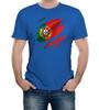 Torn Portugal Flag Men's T-Shirt Porto Portuguese Country National Football