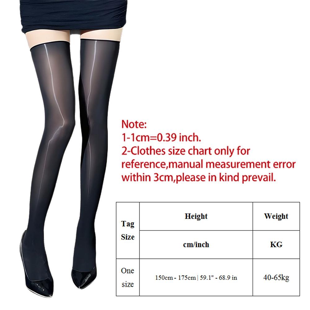 Sexy Black Horse Oil Stockings Glossy Aurora Bright Socks 8D Ultra Thin Transparent Thigh High Stockings Women Sexy Party Socks