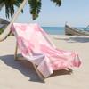 1pc Pink Floral Aesthetic Blossom Background 2D Printed Microfiber Beach Towel, Quick Dry Super Absorbent. Great for Beach, Pool