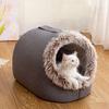 Neuer tiefer Schlafkomfort im Winter, Katzenbett, kleiner Mattenkorb, kleine Hundehausprodukte, Haustierzelt, gemütliches Höhlennest für den Innenbereich, Cama Gato