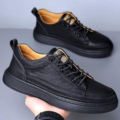 Fashion Spring Men Brand Fashionable and Comfortable Sports Shoes High-quality Genuine Leather Popular Casual and Business Leather Shoes