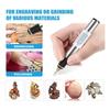 Feb.USB Engraving Pen, Rechargeable Mini Engraver Etching Pen With Engraving Accessories,For Metal Glass Stone Jewelry Nails