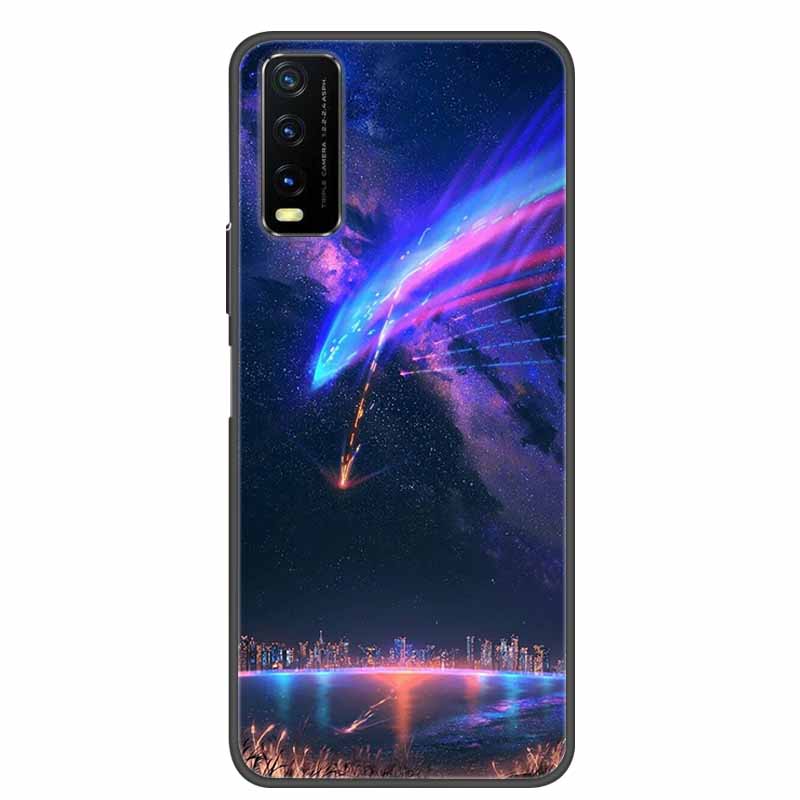 Für Vivo Y20 Hülle Marmor Weiche Silikon Rückseite für Vivo Y20S Y20 S Y 20i Handyhülle für Vivo V2027 Y20i Coque Funda Tasche