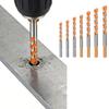 Concrete Drill Bit Four-Edge Serrated Drill Bits 1/4 Shank High Hardness Steel Metal Drill For Brick