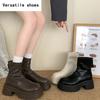 Chunky Women Short Boots Fashion Back Zippers Shoes  New Autumn Winter Thick Heel Women's Ankle Booties