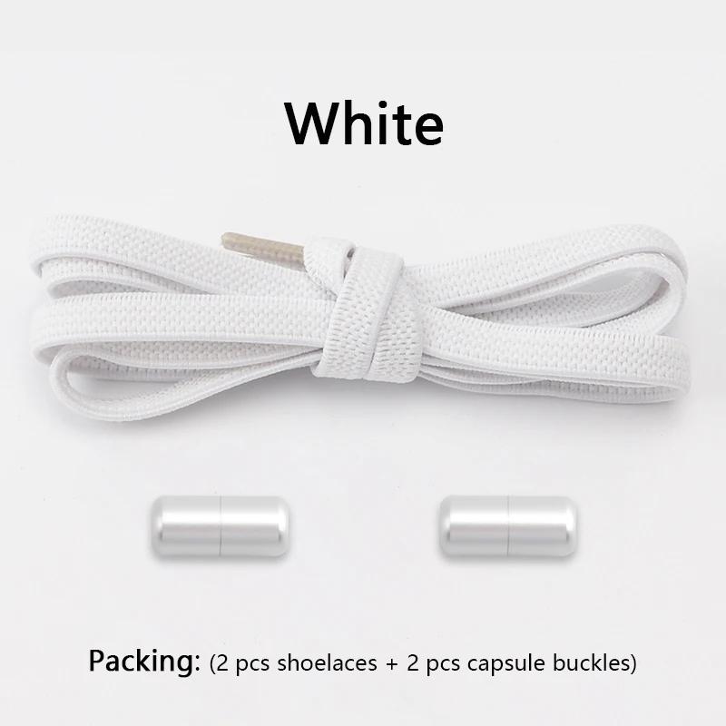1 Paar Platte Schoenveters voor Sneakers Elastische Schoenveters Zonder Strik Handige Snelle Aan En Uit Luie Schoenveter Accessoires