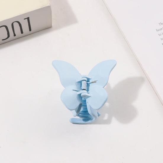 2Pcs Butterfly Hairpins Hair Accessories 2.64" Claw Clips for Women,Glossy Hair Clips for Thick or Thin Hair, Cute Girls' Hair Clips