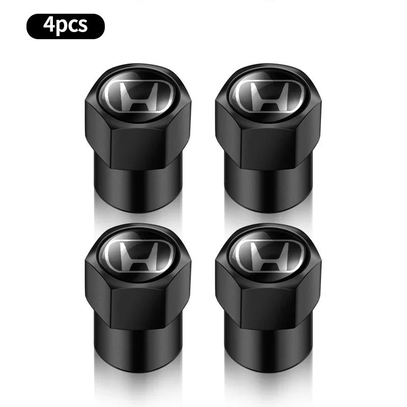 4Pcs Metal Car Wheel Tire Air Valve Caps Stem Covers For Honda Civic Accord Fit Jazz Pilot CRV Odyssey Passport Shuttle HRV ZOPJT1