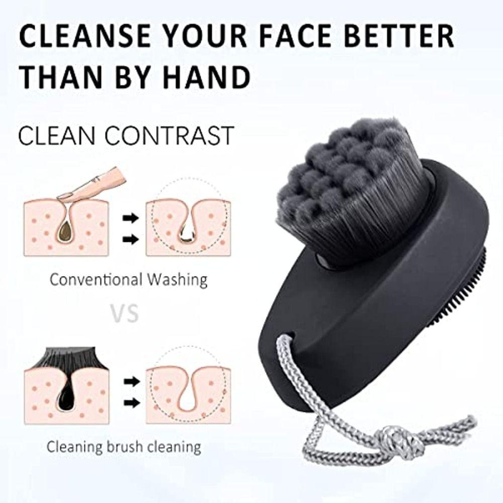 Złuszczacz do usuwania zaskórników Pore Clean Szczotka do czyszczenia twarzy Dwustronny peeling do twarzy