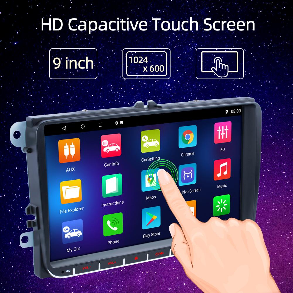 2Din 4-core Android WiFi Carplay GPS Car Multimedia Player for Volkswagen/Golf/Polo/Tiguan/Passat/b7/b6/SEAT/Leon/Skoda/Octavia