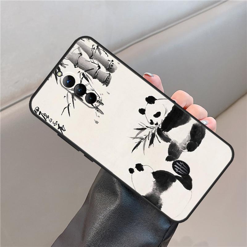 Chinesischer Bär Panda Hülle Für ZTE Nubia Red Magic 6 7 6S 7S 8S 9S Pro 5G 6R RedMagic 10 Air 8 9 10 Pro Plus Abdeckung