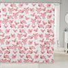 1pc Pink Pig Shower Curtain 72"x72" Kids Cute Pigs Bathroom Shower Curtain Set for Teens Farm Animal Bath Curtain Waterproo
