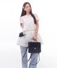 Anoetic Non Sleeve Shirring Dress_White