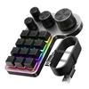 Programmierbare Makro-Tastatur 12 Tasten 4 Drehknöpfe Gaming-Tastenfeld mit USB Kabelgebunden+BT Dual-Modus Mehrzweck-Kurzbefehl Benutzerdefiniert