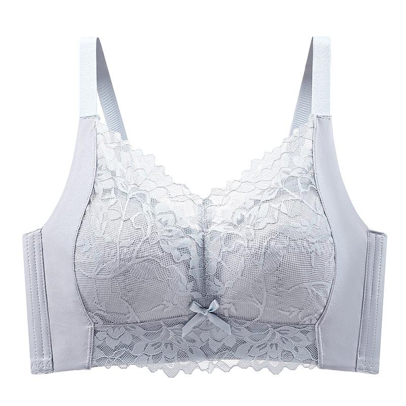 Lace big breasts show small thin styles, gather and show thinness, anti-sagging, close secondary breasts, breathable, no steel ring adjustment bra