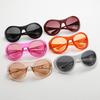 Nye Trendy Solbriller Anti UV Stor Ramme Ovale Briller Personlig Tilpassede Retro Street Po Briller Dame