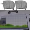 2Pcs Car Side Window Sun Shades UV-proof Sun Protection Mosquito Net Curtain Car Front Rear Window Sun Shades