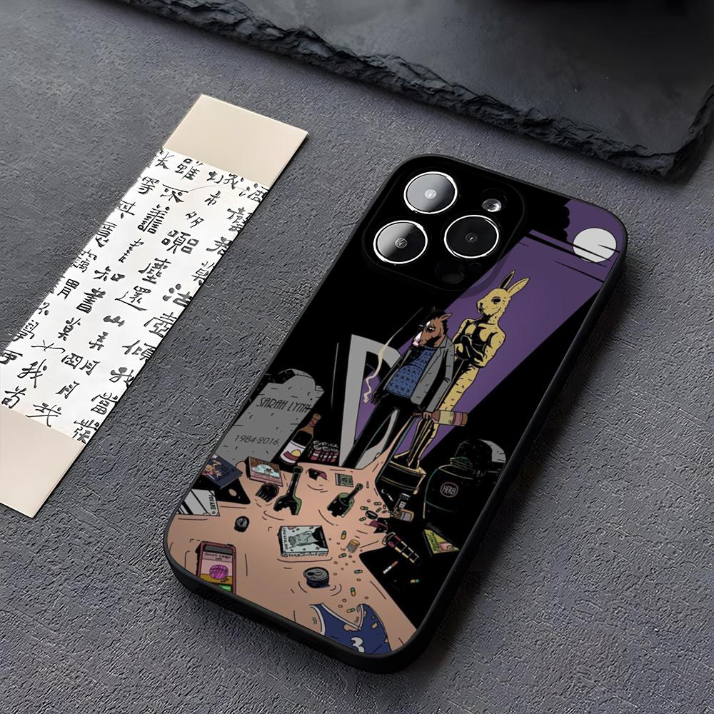 Coque de téléphone B-BoJack Horseman Funda pour iPhone 13, 17, 16, 11, 15 Pro Max, 14, 12 Pro, XS Max, Mini, XR, X, 7, 8, 6, 6s Plus