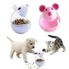 Bicchiere Dispenser di Cibo con Perdita Palla per Snack Simpatici Giocattoli a Forma di Topolino Giocattolo Interattivo per Cibo per Gatti Alimentazione Lenta Forniture per Giocattoli per Animali Domestici