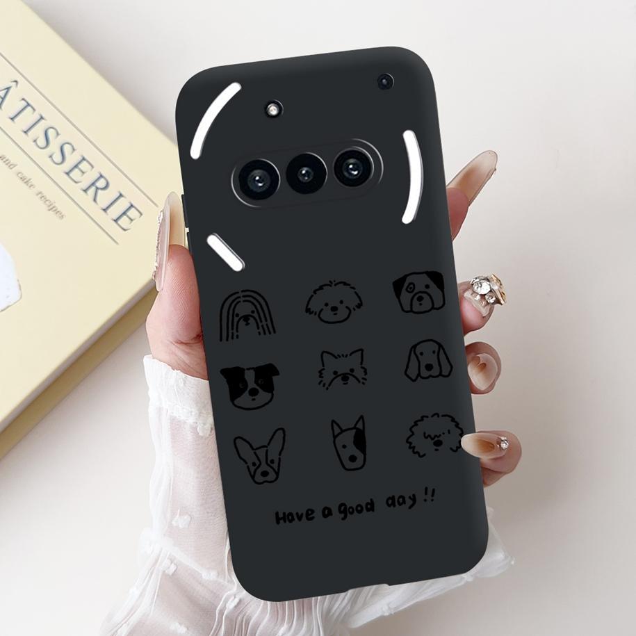 For Nothing Phone 3A Case A059 Cover Fashion Flower Soft Silicone Black Shockproof Cover On Nothing Phone3A 3 A 3APro A059P Capa