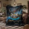 Newcastle United Voetbal Print Flanellen Deken Zacht Warm Sofa Bed Plaid Deken Voor Huis Kantoor Slaapkamer