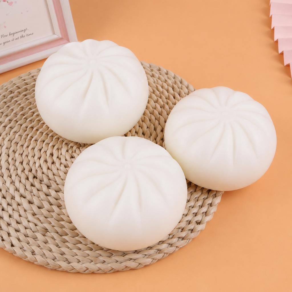Zacht Broodje Dumpling Squishy Stressverlichter Knijpspeeltje Kawaii Jumbo Stoombroodje Decompressiespeeltje Cadeau voor Kinderen Volwassenen