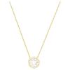 Swarovski Una Beating Heart Crystal Necklace Women necklace White Gold 5284186