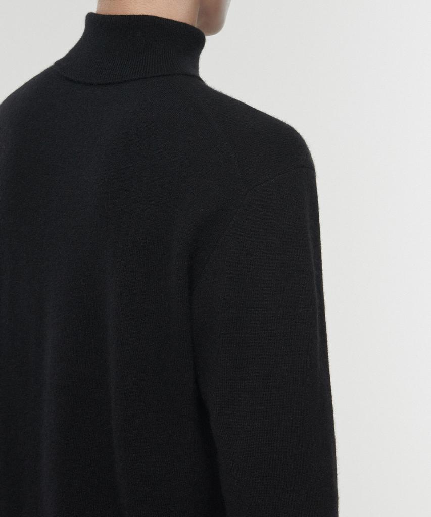MUSINSA STANDARD [Premium] 100% Cashmere Turtleneck Knit [Black]
