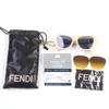 Excellent FENDI Sunglasses Beige Women FE40064F Used
