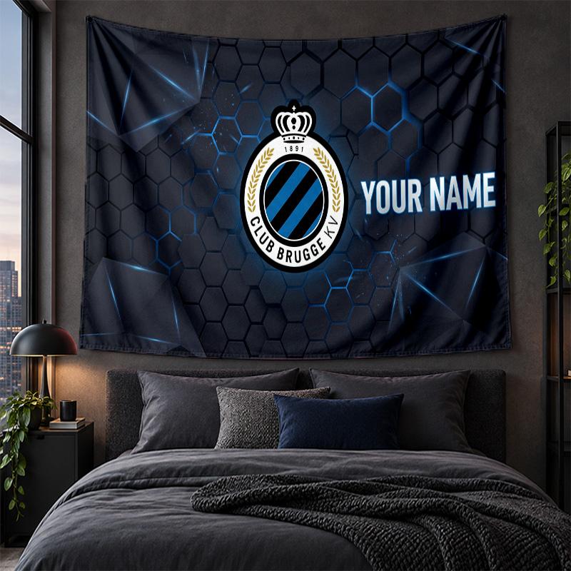 Personalisierte Wandbehänge Club Brügge FC Muster Kunst Hintergrundtuch